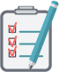 Pen and paper form sign